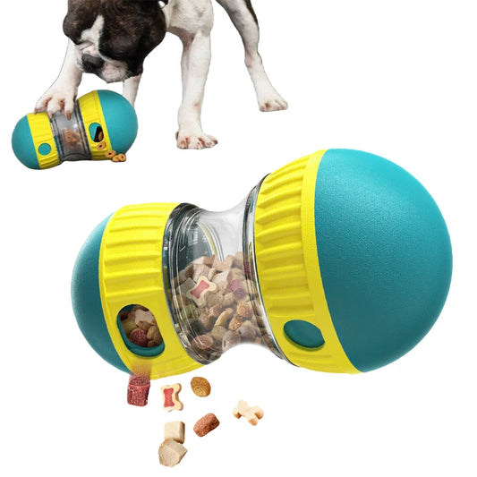 Juguete interactivo para perros con dispensador de comida