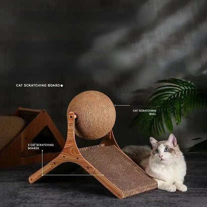 Tablero de madera para agarrar gatos