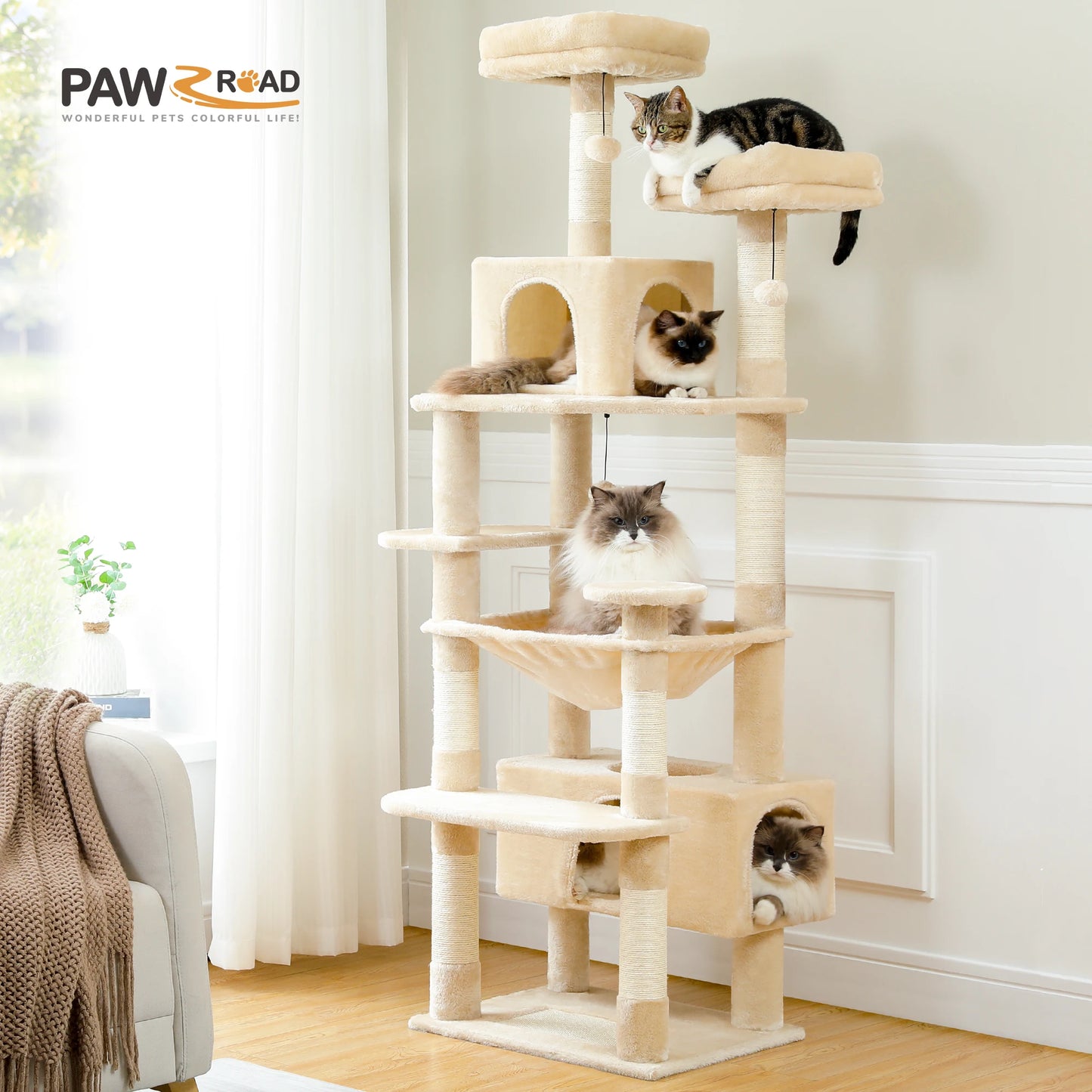 PAWZ Road Lujosa Casa Árbol para gatos