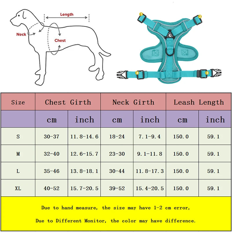 CDDMPET Arnés del perro correa Set